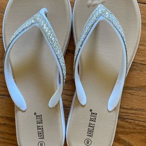 Ashley Blue Flip Flops